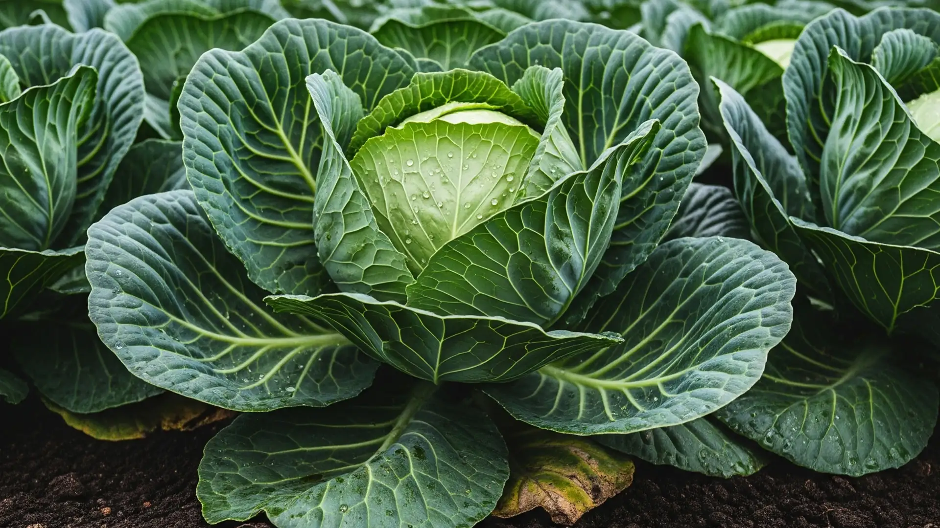 Expansive cabbage field at Motopi Farm